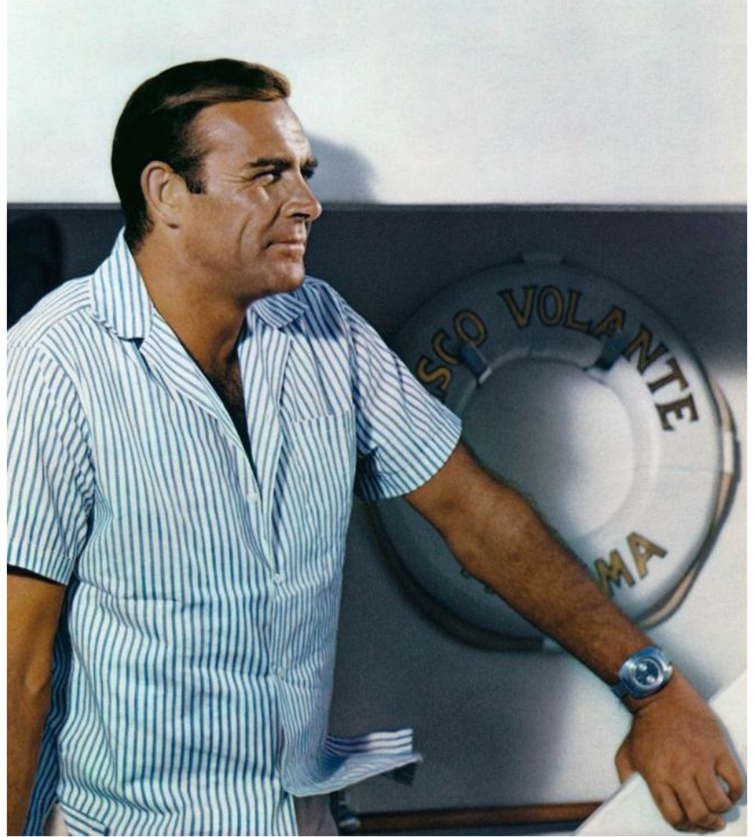 James Bond wearing Breitling Top Time