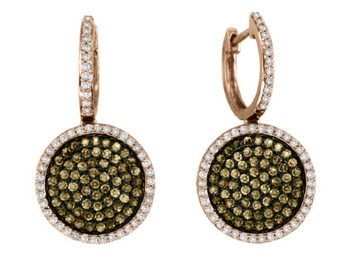 Dinaro brown diamond earrings