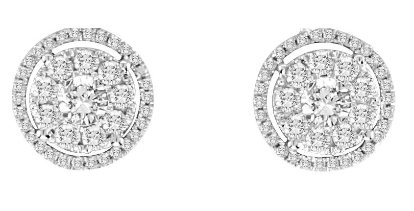 Emette diamond stud earrings