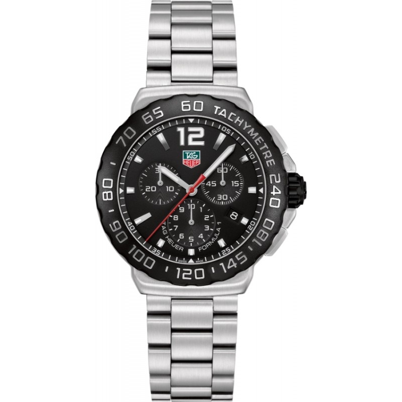 Tag Heuer Formula-1 black dial chronograph watch
