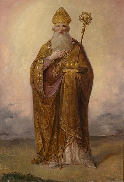 St. Nicholas with three gold balls – the symbol of pawn shops